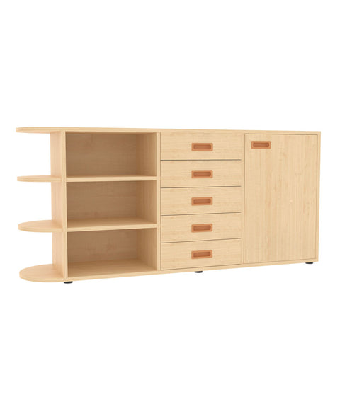 Raumteilerschrank mit Stellfüßen 4 - Höhe 80cm