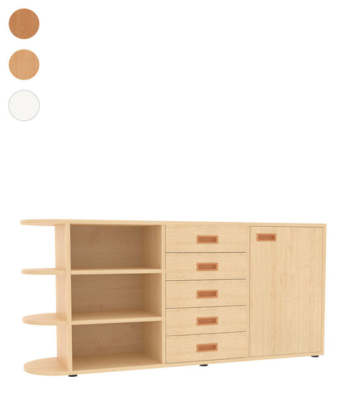 Raumteilerschrank mit Stellfüßen 4 - Höhe 80cm