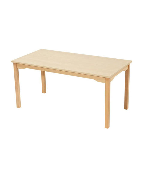 Rechtecktisch mit Melaminplatte 120x60cm - Buche