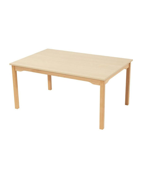 Rechtecktisch mit Melaminplatte 120x80cm - Buche