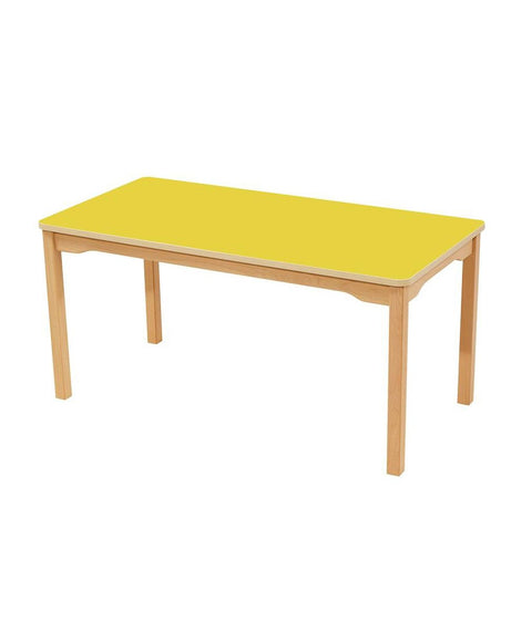 Rechtecktisch mit farbiger Tischplatte - 120x60cm