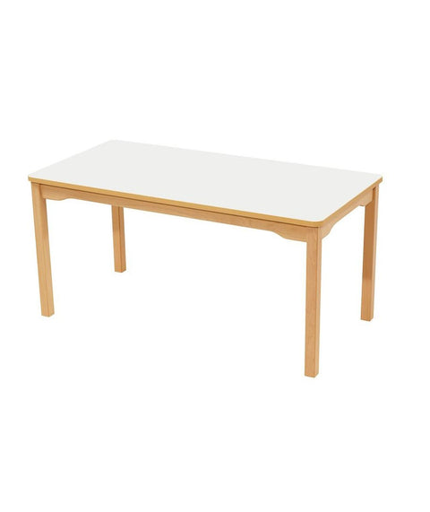 Rechtecktisch mit farbiger Tischplatte - 120x60cm