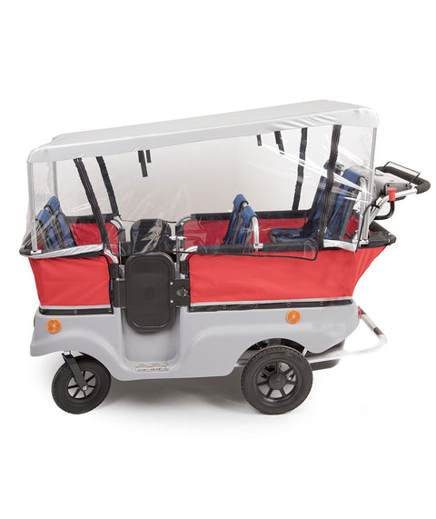 Regenschutz E-Turtle Kinderbus für 6 Kinder