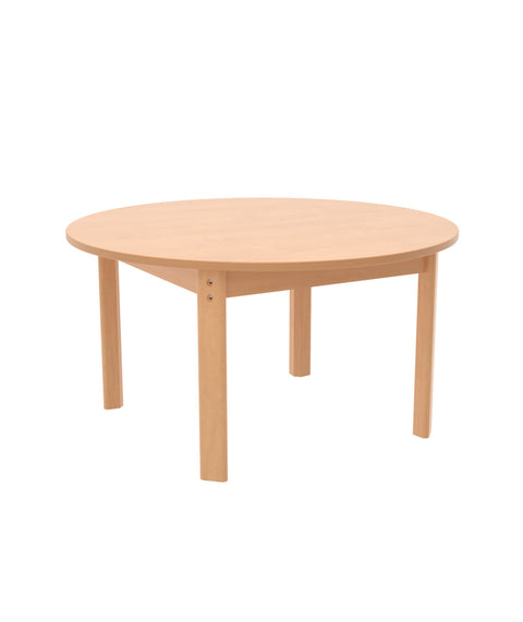 Rundtisch ⌀90cm natur mit Holzbeinen