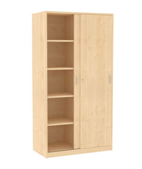 Schiebetürschrank mit Mittelwand - Höhe 190cm