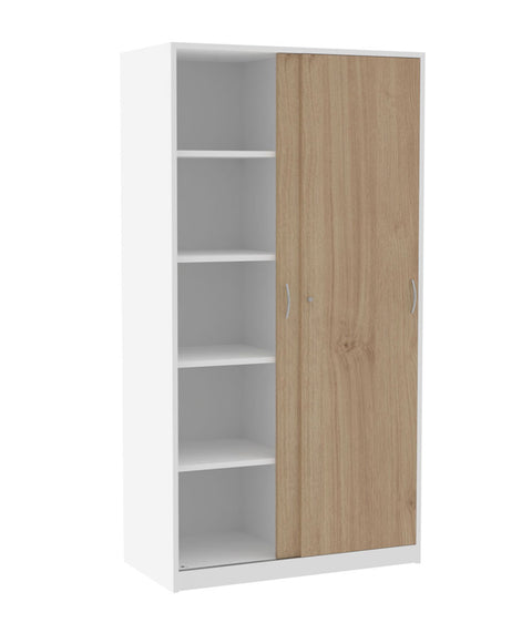 Schiebetürschrank mit Mittelwand - Höhe 190cm