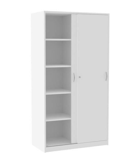 Schiebetürschrank mit Mittelwand - Höhe 190cm