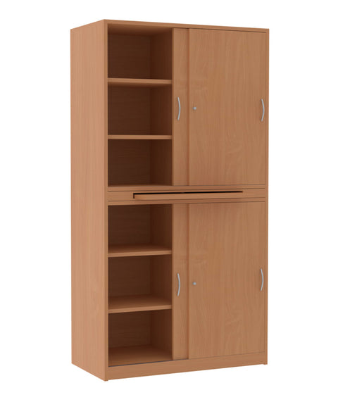 Schiebetürschrank mit Tablarauszug - Höhe 190cm