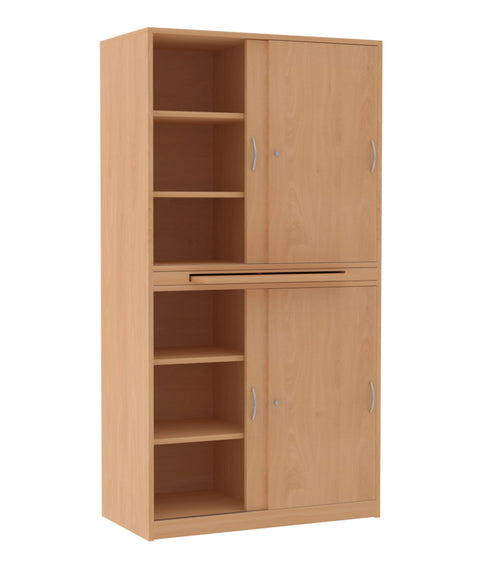 Schiebetürschrank mit Tablarauszug - Höhe 190cm