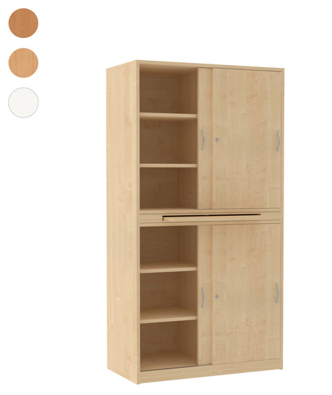 Schiebetürschrank mit Tablarauszug - Höhe 190cm