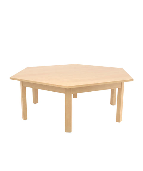 Sechsecktisch Durchmesser 120cm - Laminat Buche