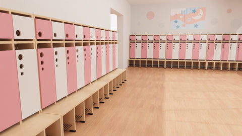 Eckgarderobe Seifenblase - Ahorn
