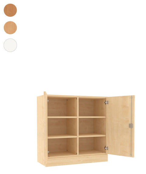 Aufsatzmittelwandschrank mit Leiterblende - (BxHxT) 90x90x40cm