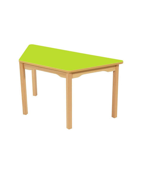 Trapeztisch mit farbiger Tischplatte - 120x60 cm