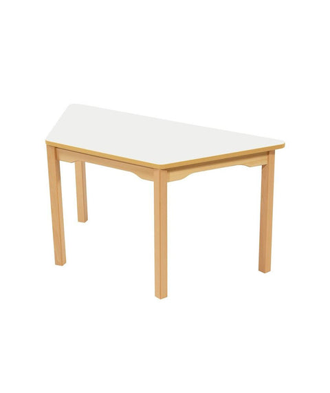 Trapeztisch mit farbiger Tischplatte - 120x60 cm