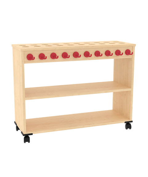 Waschraumwagen - 20 Haken - Höhe 80cm