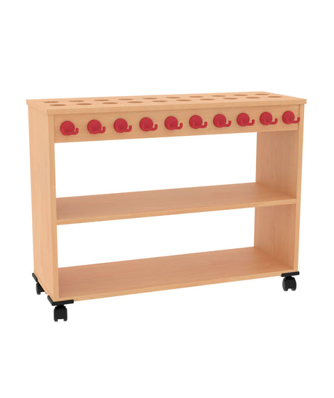 Waschraumwagen - 20 Haken - Höhe 80cm