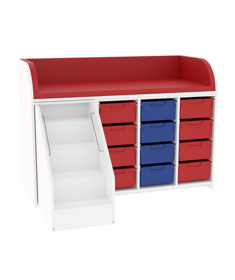 Wickelkommode 3x4L & Treppe - Breite 154cm