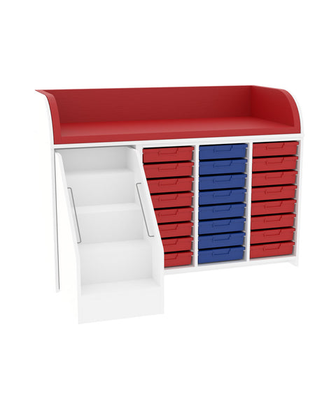 Wickelkommode 3x8S & Treppe - Breite 154cm