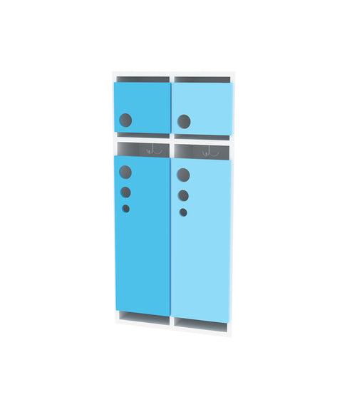 Wandgarderobe Seifenblase - Weiß