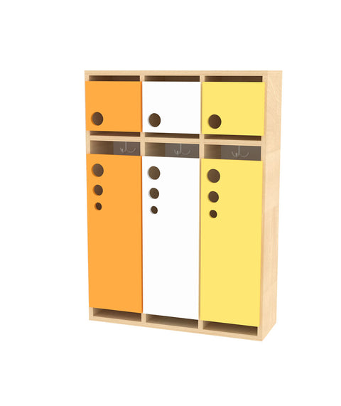 Wandgarderobe Seifenblase - Weiß