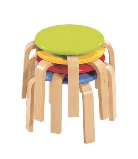 Hocker mit farbiger Sitzfläche - 3