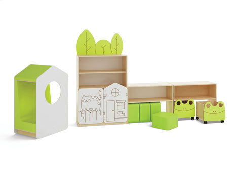 Regalschrank Schmal -Möbelserie Minty - 3