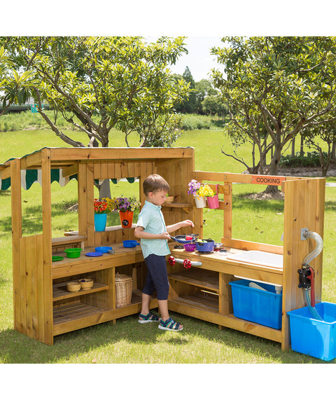 Outdoor Spielküche mit Pumpe - 3