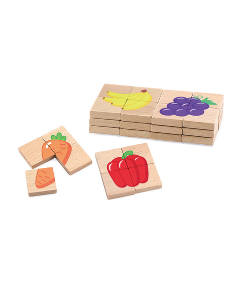 Magnetische Puzzleteile – Früchte & Gemüse - 3