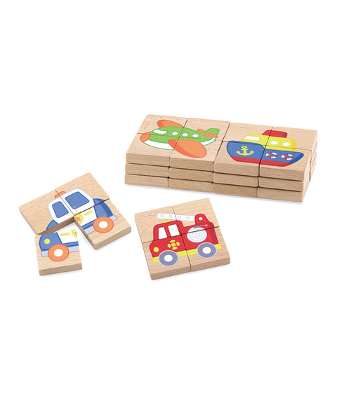 Magnetische Puzzleteile – Fahrzeuge - 3