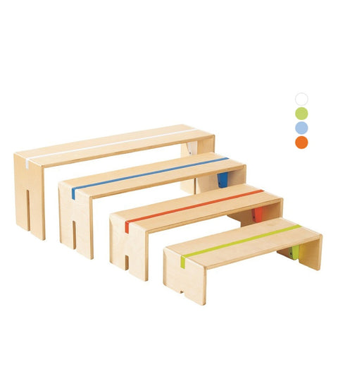 Sitzbank Set "Adebar" Farbig - Verschiedene Höhen - 2