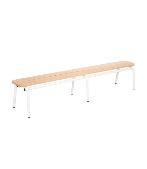 Metall-und Holzbank 160 cm - verschiedene Höhen - 2