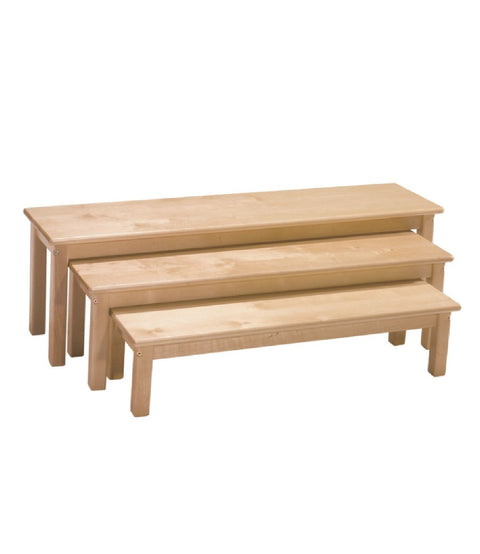 Holzbänke - Verschiedene Höhen - 2