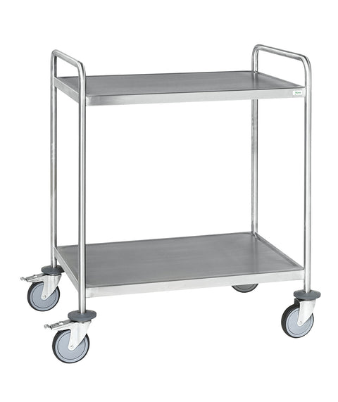 Servierwagen aus Edelstahl – 2 Böden - 2