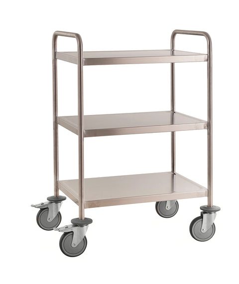 Servierwagen aus Edelstahl – 3 Böden - 2