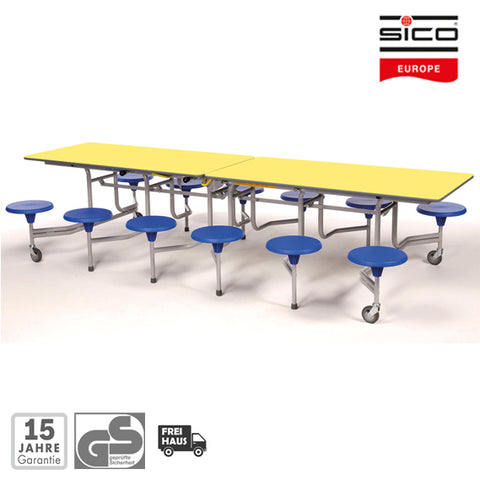 Rechtecktisch mit 12 Sitzen - SICO - 5