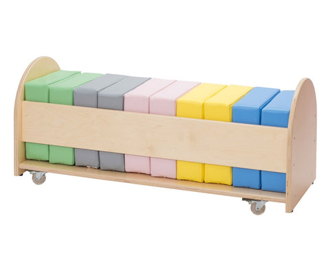 Sitzkissenbank mit Rollen 10er Set Pastell - 2