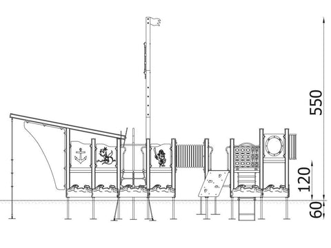 Abenteuerschiff Diaz Holz - 12