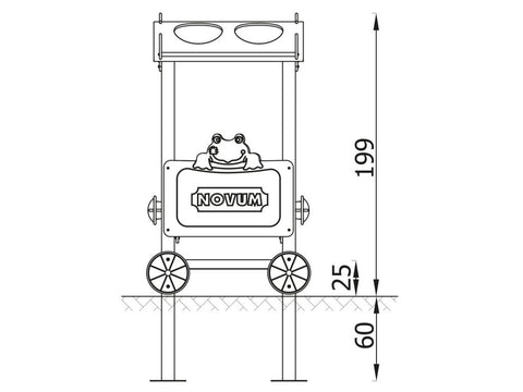 Frosch-Waggon Metall - 3