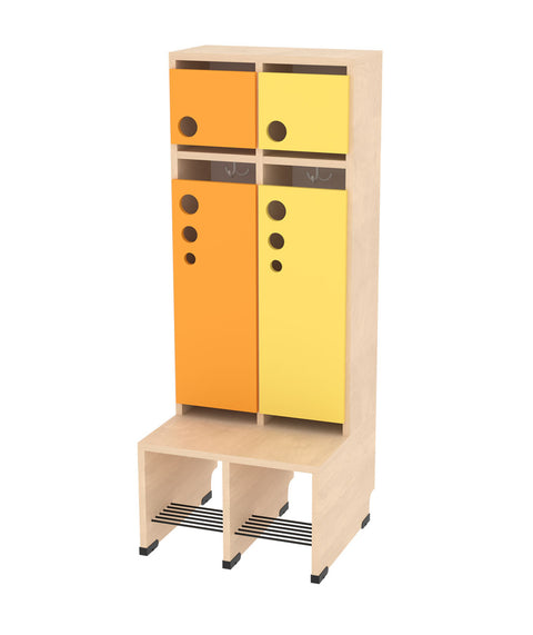 2er Garderobe Seifenblase - Ahorn