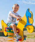 Federwippe Pferd mit Bodenanker - 7