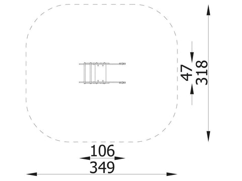 Federwippe Helikopter mit Fertigfundament - 9