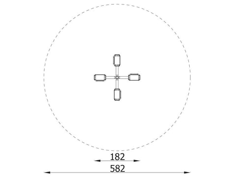 Kreuz-Karussell 180 - 8