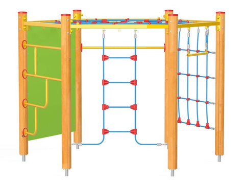 Klettersechseck 2 Holz - 5