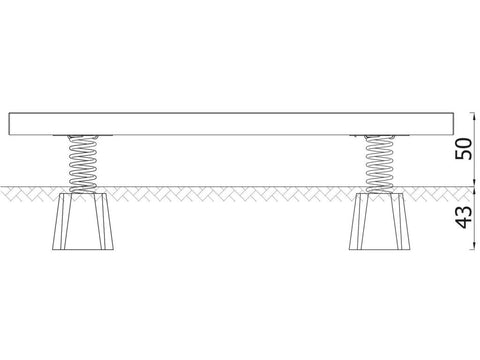 Gefederter Balancierbalken mit Fertigfundament - 6