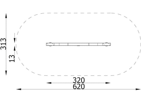 Gefederter und wellenförmiger Balancierbalken mit Fertigfundament - 7