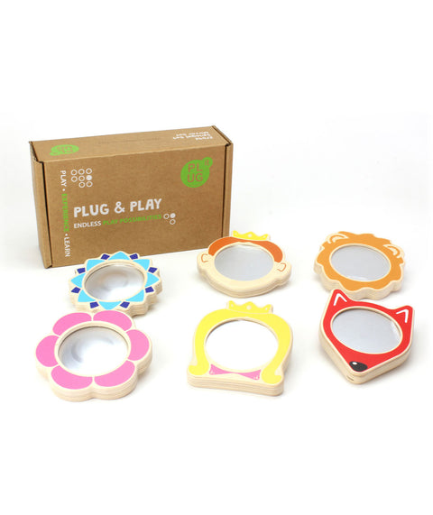 PLUG IT "Smart Set 4 - Basisplatte & Spiegel & Spiel Plugs"