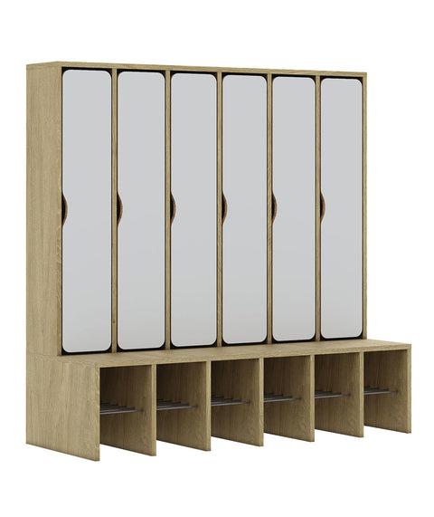 Standgarderobe Slim Line Base - durchgehende Türen