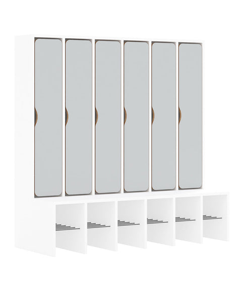 Standgarderobe Slim Line Base - durchgehende Türen
