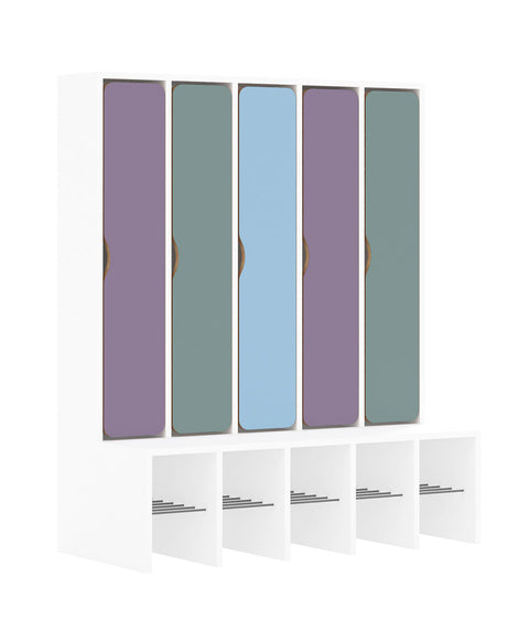 Standgarderobe Slim Line Base - durchgehende Türen